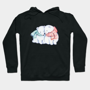 Polar Bear Couple Hoodie